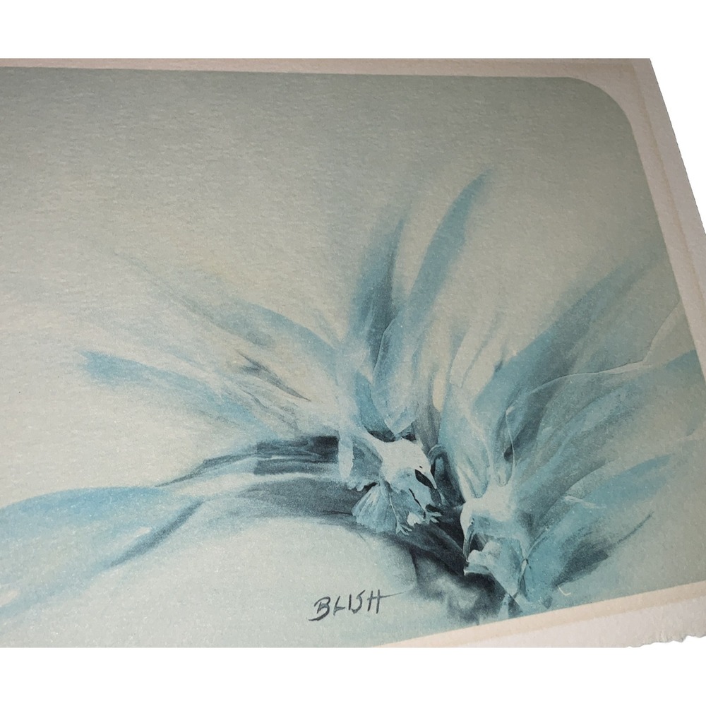 Caroline Blish Signed Art Print‎ Flying Seagulls Coastal Birds Beach Scene 5x7